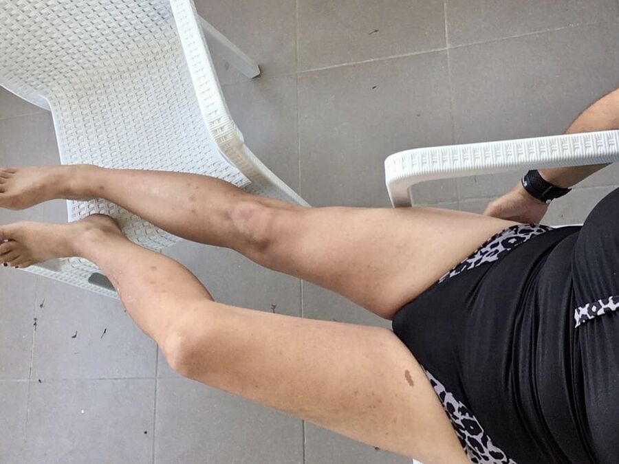 Swimsuit on the balcony