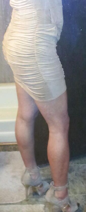 My new dress and thigh high boots