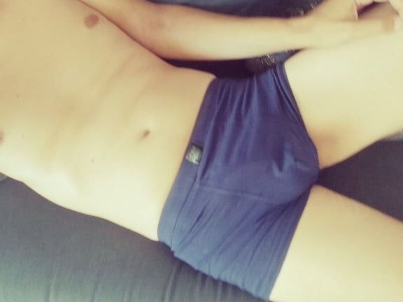 My dark blue Enzo boxerbriefs (and my dick)