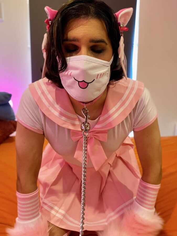 Pink Seifuku Catgirl