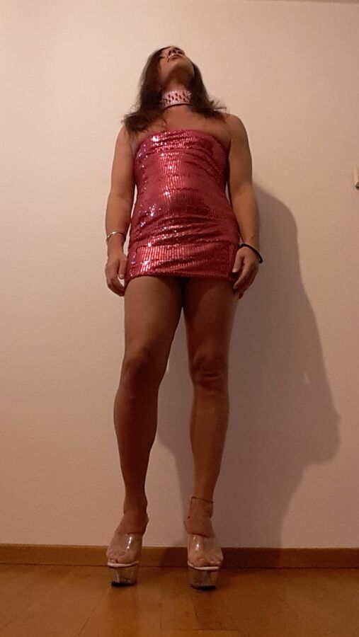 Tygra babe in her new pink dress.