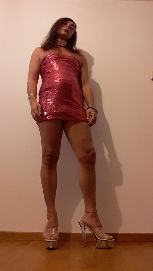 Tygra babe in her new pink dress.