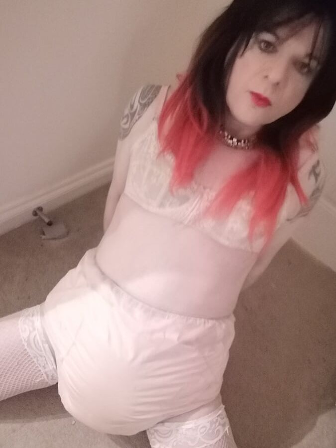 Pretty in pink (plastic pants)