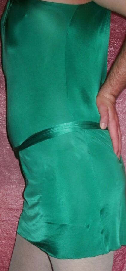 Sissy Boy Lovelaska - Sexy little green dress