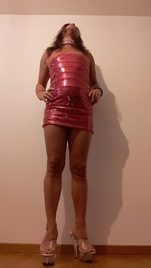 Tygra babe in her new pink dress.