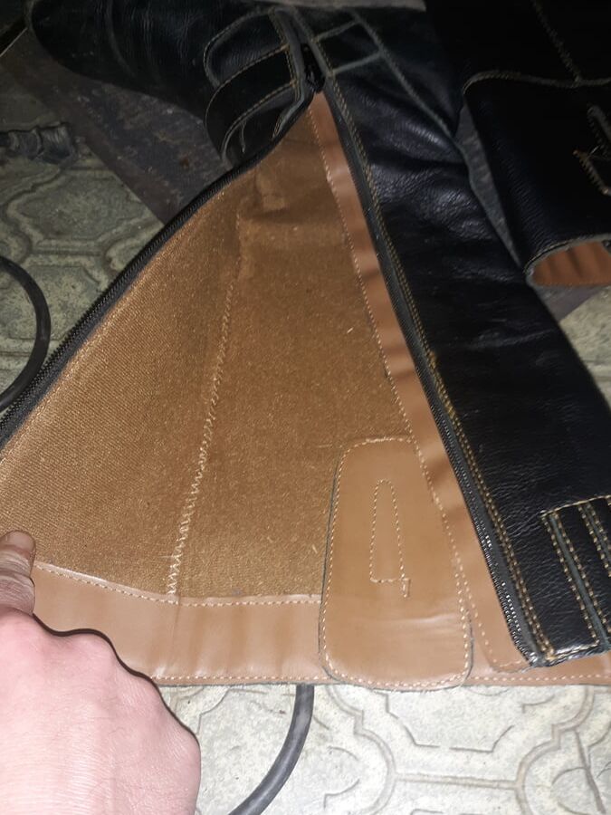 Leather boots