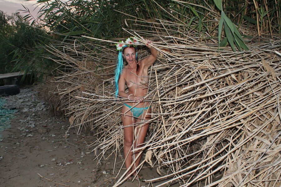 Savage Girl in the reed