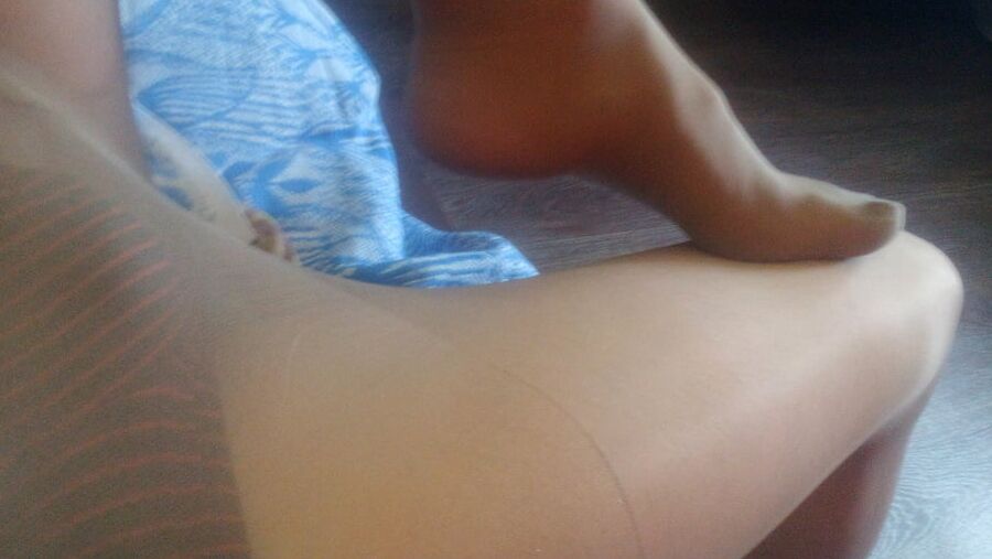 My feet in Nylon