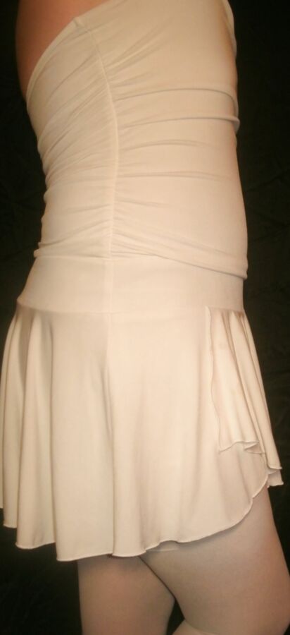 Sissy Boy Lovelaska - My new white dress