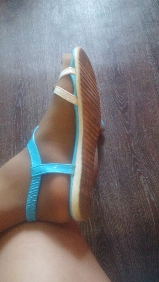My feet in Nylon