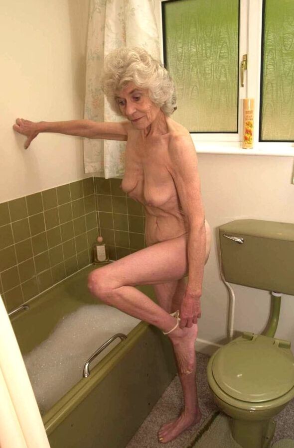 Granny take a bath