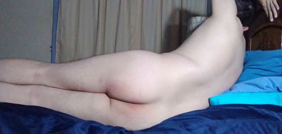 Naked and horny in my bed