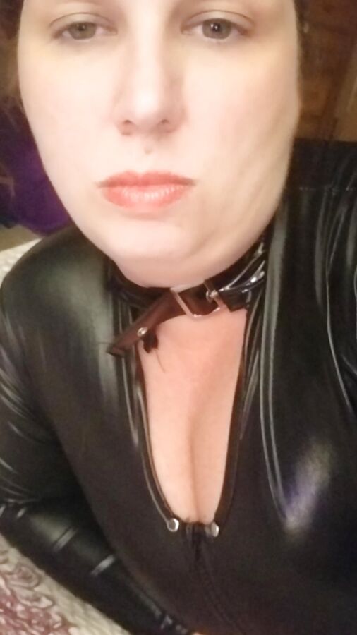 New cat suit birthday surprise for hubby - milf housewife