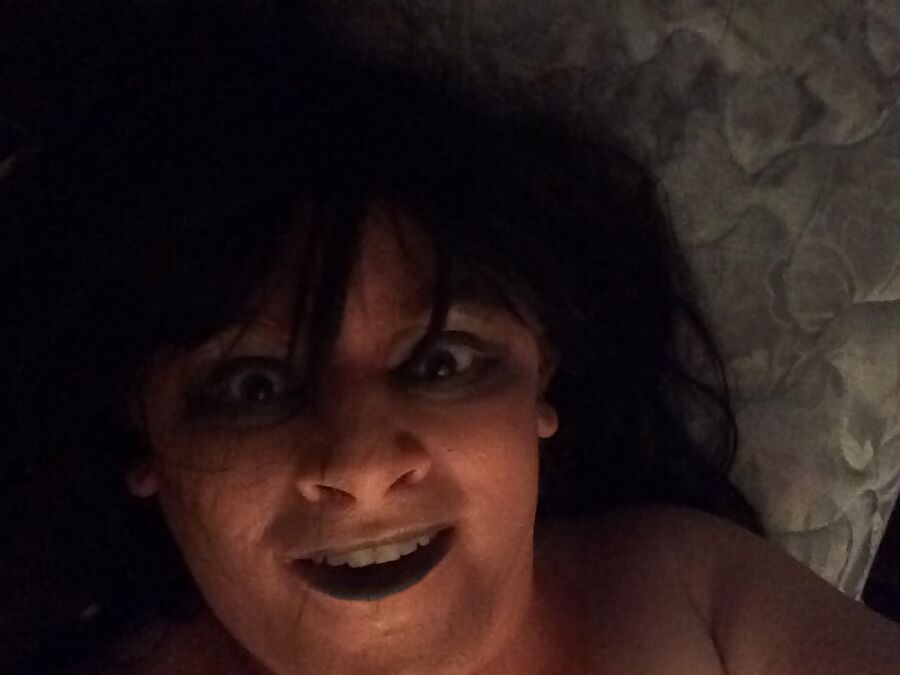 Scary freaky goth sissy