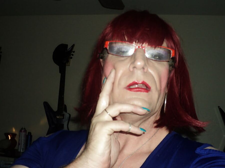 blue heels nylons and bodysuit