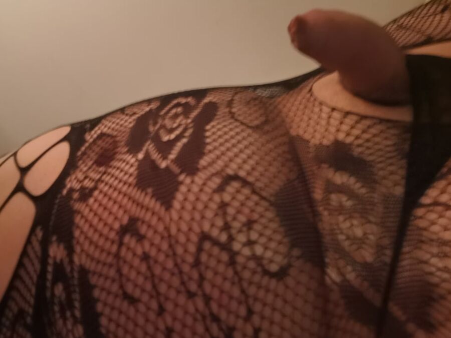 Fishnet catsuit