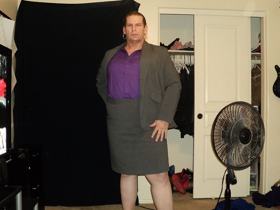 blue heels nylons and bodysuit