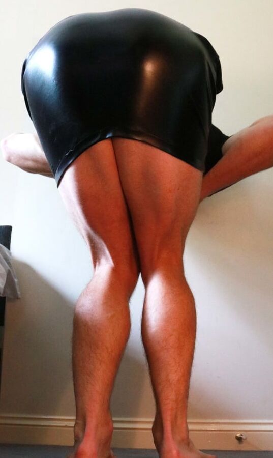 Latex fetish skirt big ass crossdresser