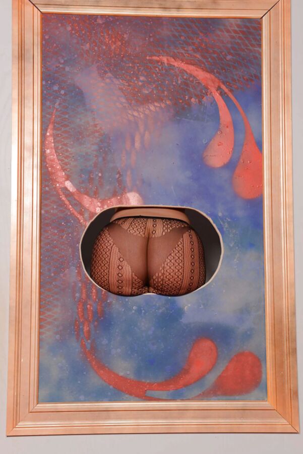 Julie Cunningham patterned pantyhose