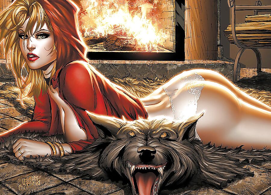 Red Riding Hood comes to visit Mundir