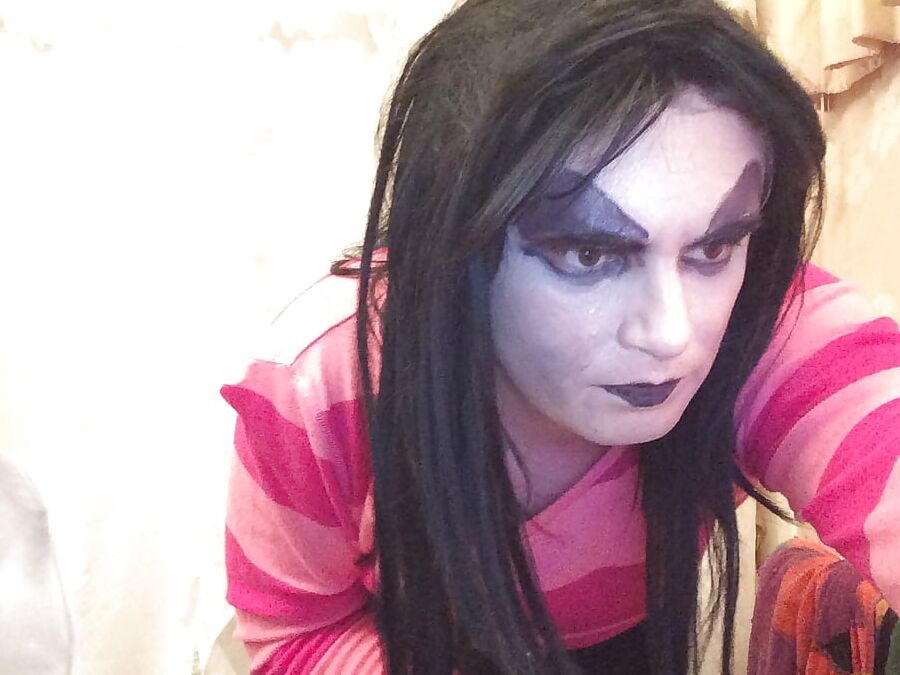 Pink and Vampy (goth tranny)
