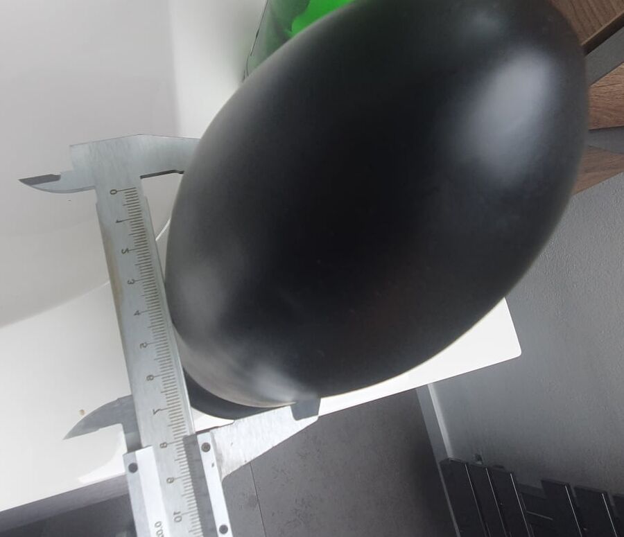 My new monster anal dildo, black, hard cm wide