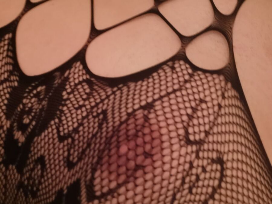 Fishnet catsuit