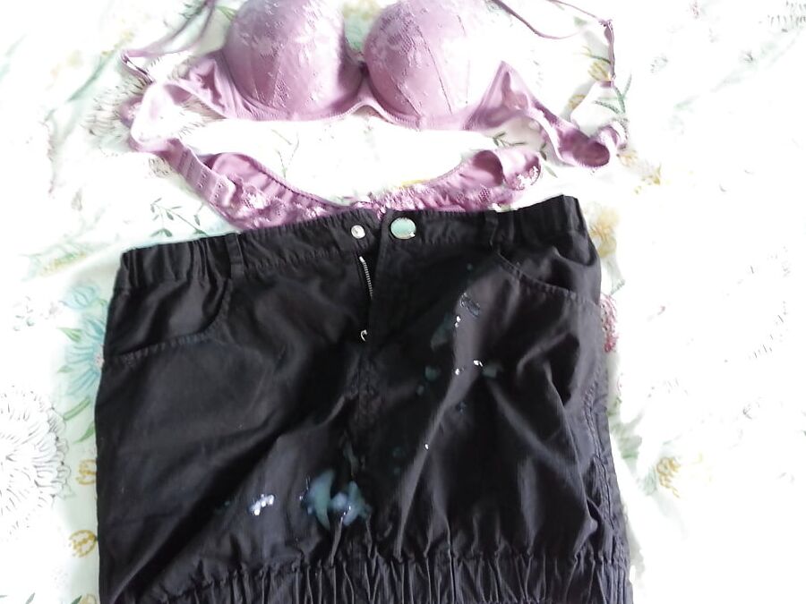 Miniskirt panty and bra