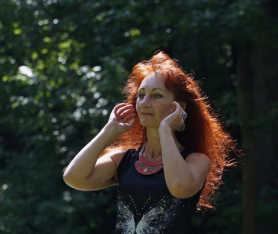 Flaming hair