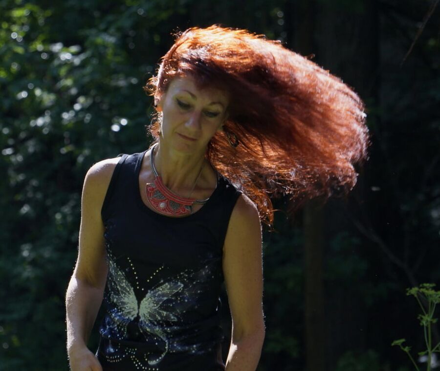 Flaming hair