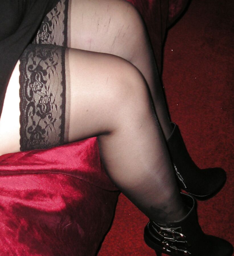Grey top &amp; stockings