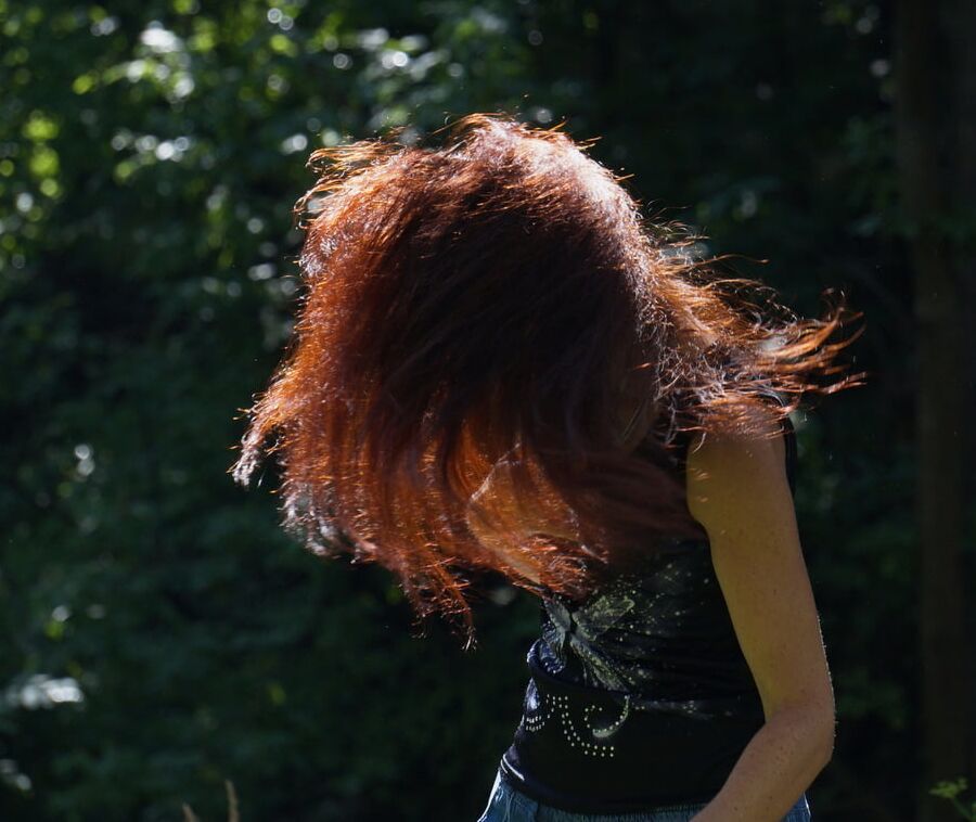Flaming hair