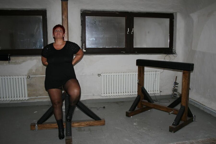 Posing in the basement