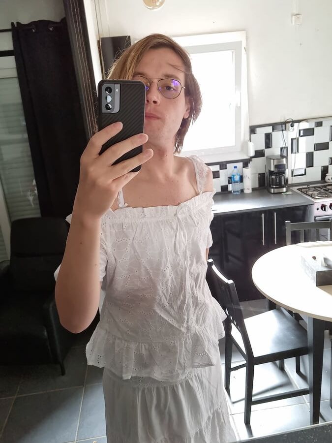 white outfit