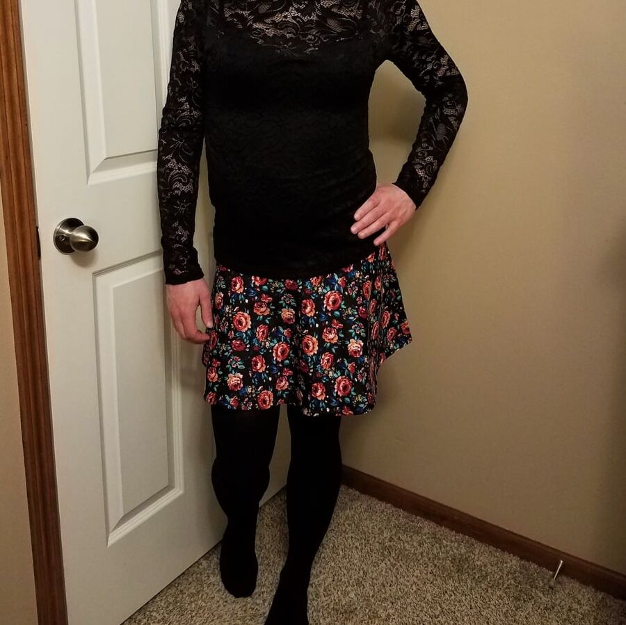 Girly Crossdresser Wearing VS Panties and Bra
