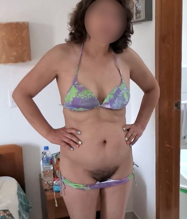 My wife on the beach, watch her videos too
