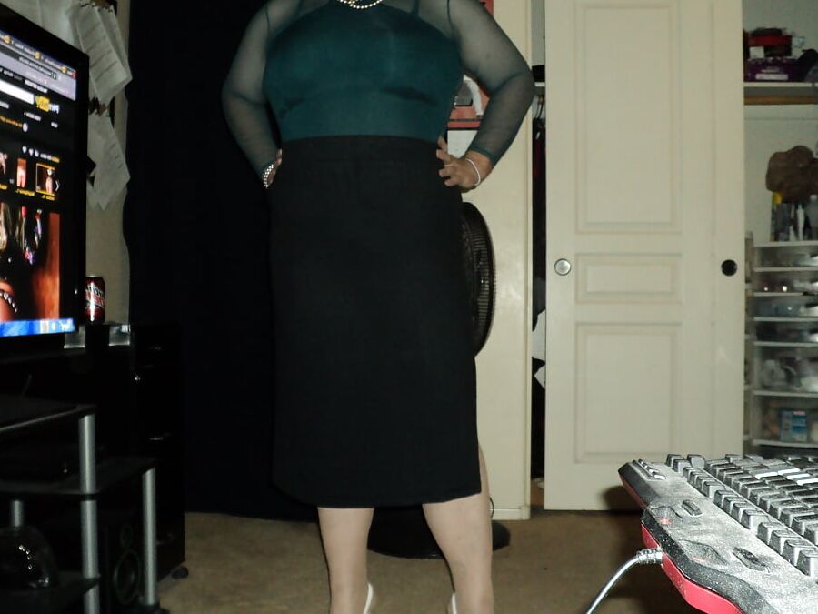 new boots sling back heels and stockings