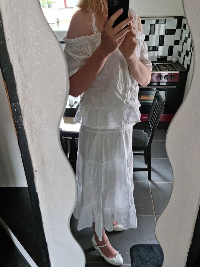 white outfit