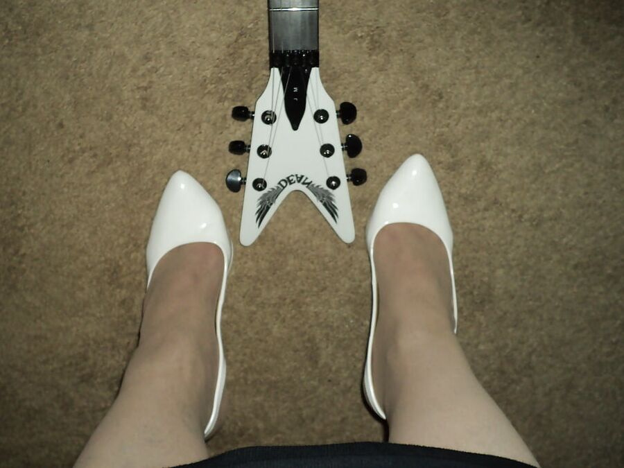 new boots sling back heels and stockings