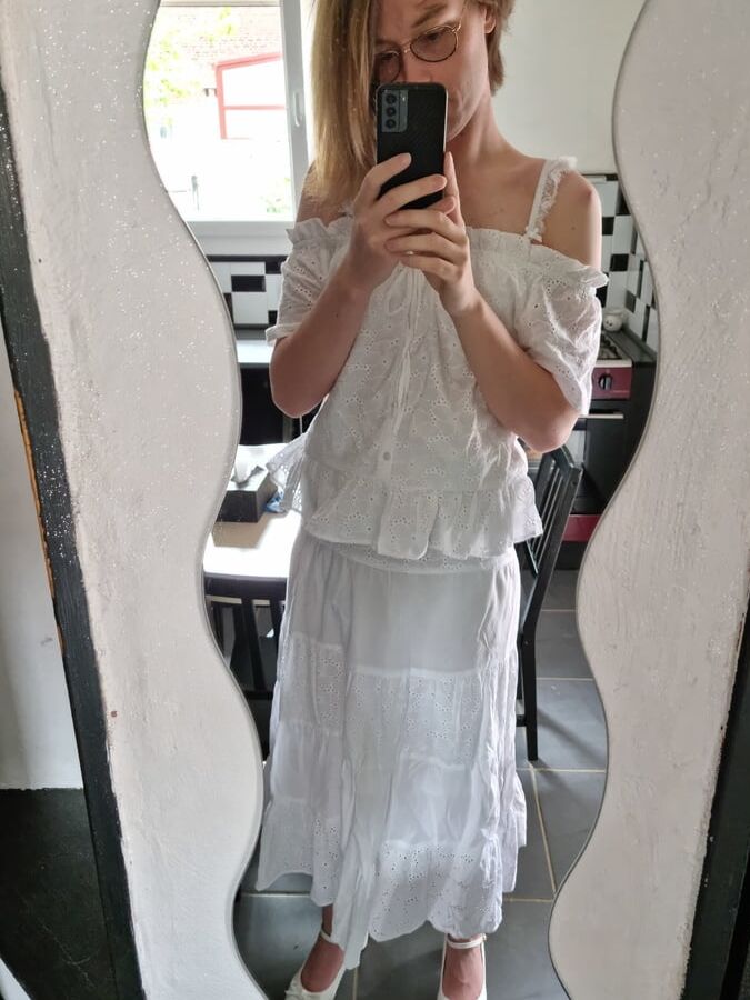 white outfit