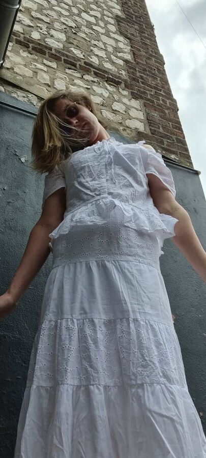 white outfit