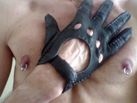 me in leather corset