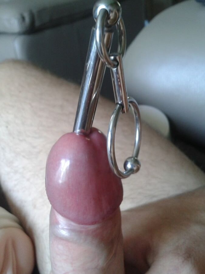 Sounding my cock!