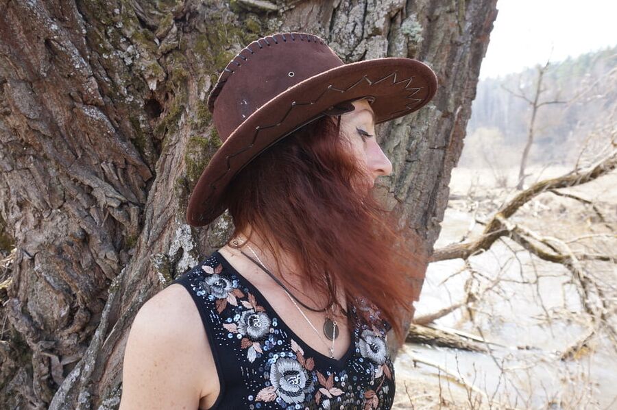 Near the tree