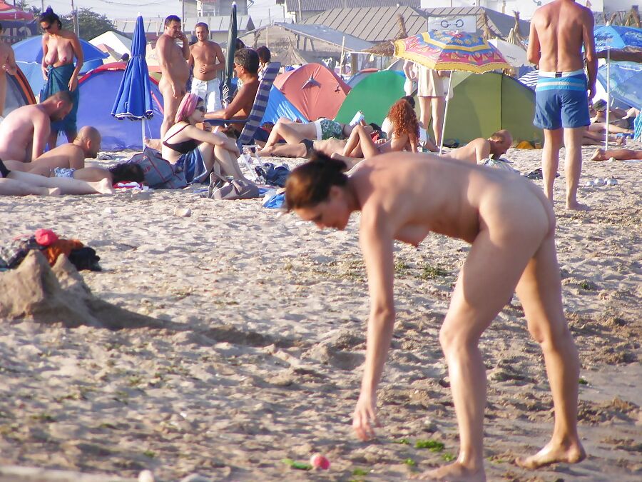 pantyhose on the beach