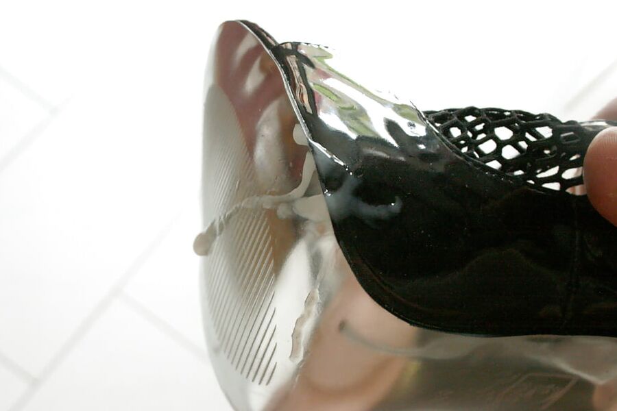 black stilettos