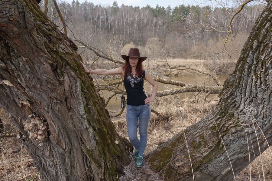 Near the tree