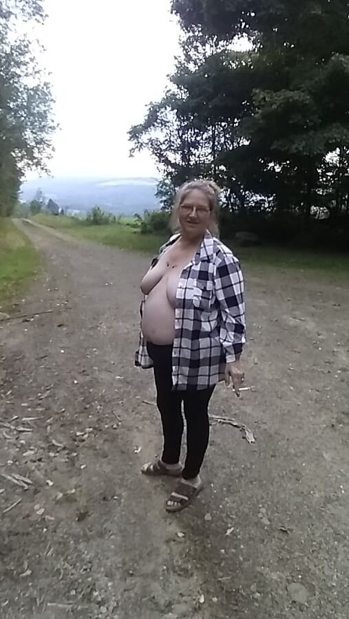 naked in a field