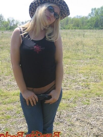 naked in a field