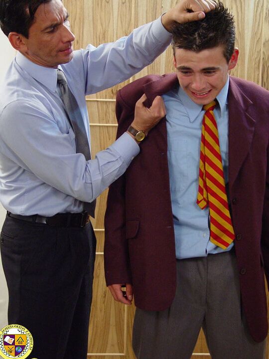 Latino Twink is punished by the Headmaster